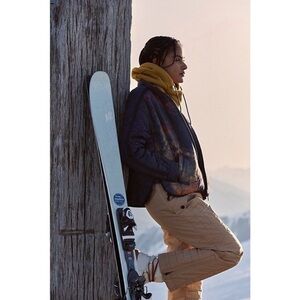 Free People Printed Pippa Packable Puffer Jacket Size Large NWT